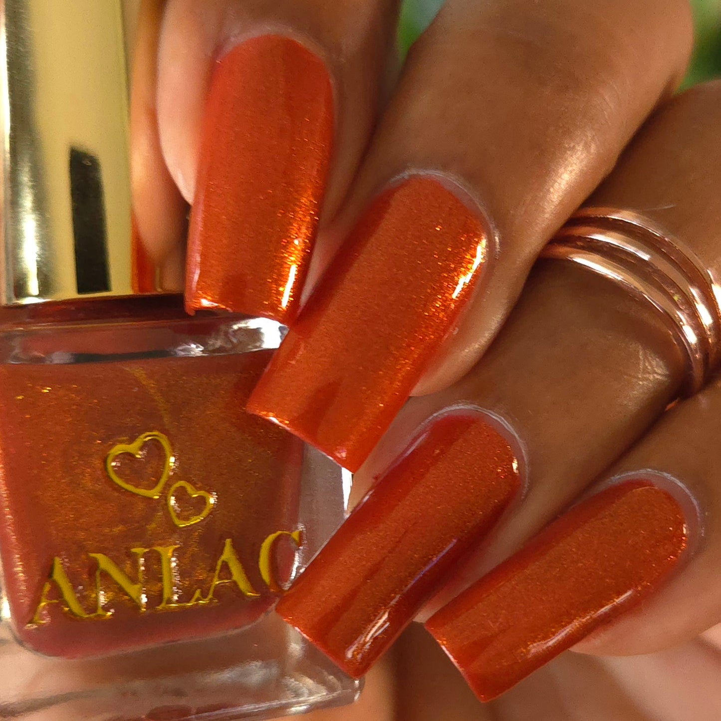 Orange Stage Blood Nail Polish