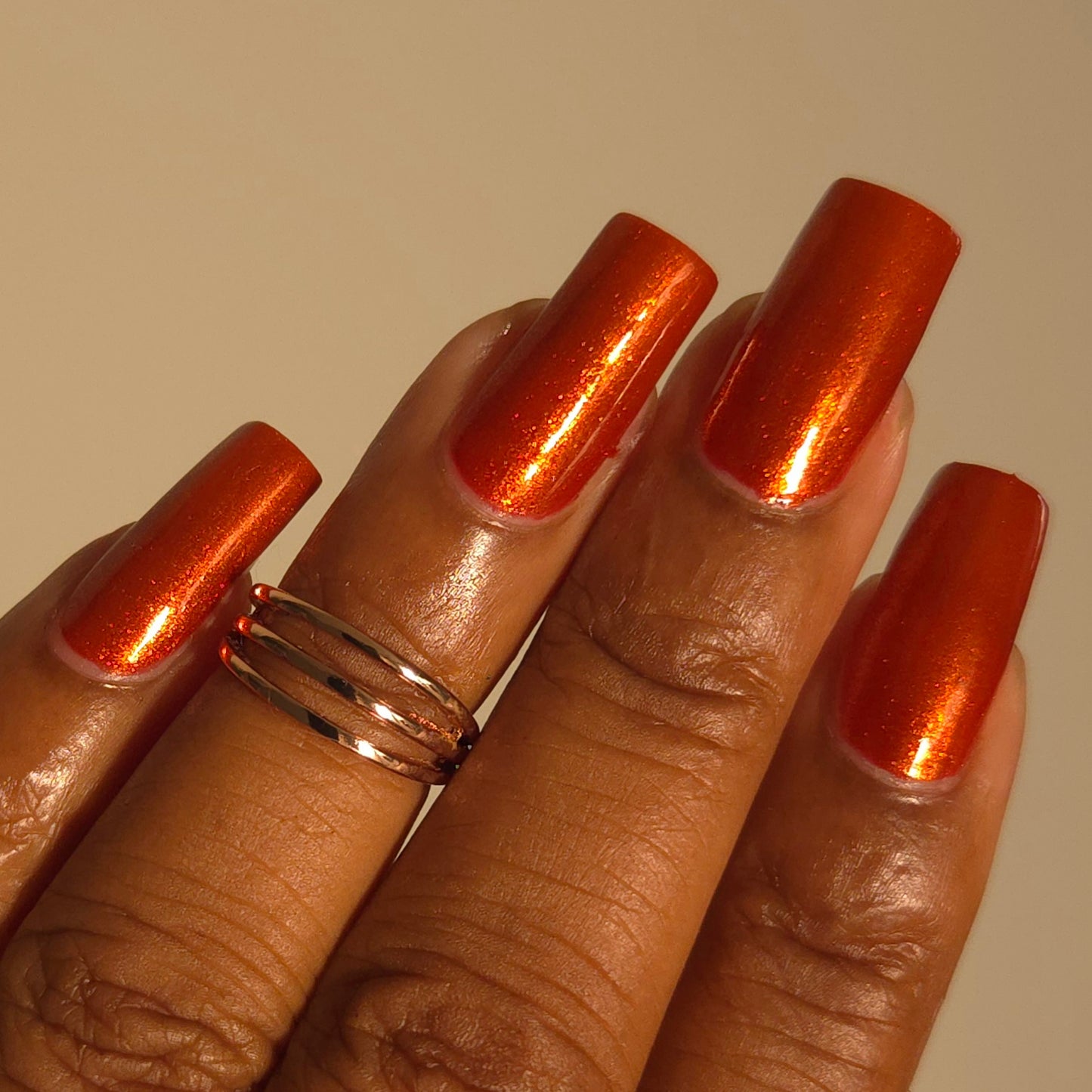 Orange Stage Blood Nail Polish