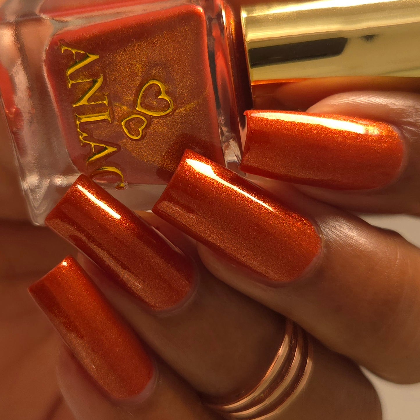 Orange Stage Blood Nail Polish