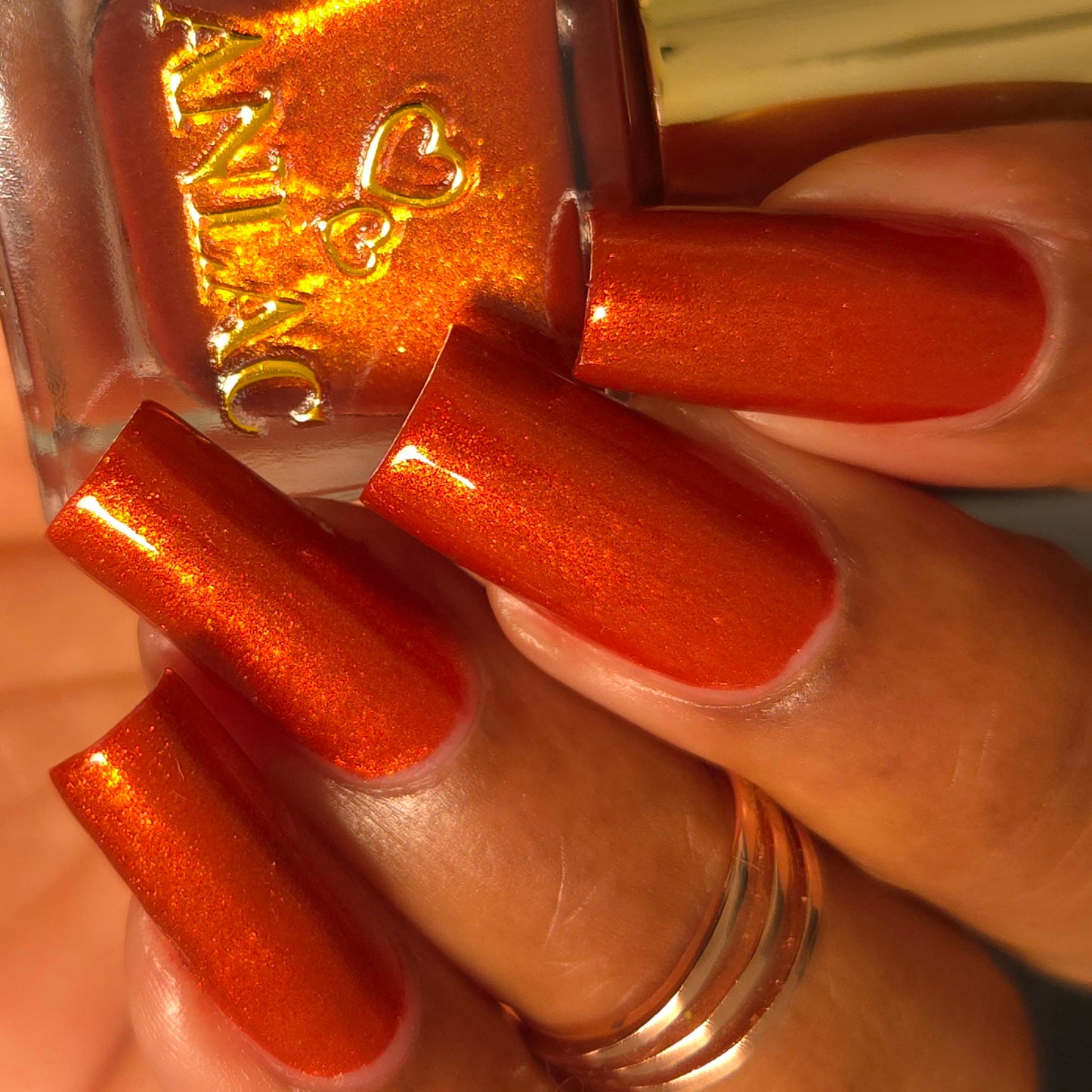 Orange Stage Blood Nail Polish