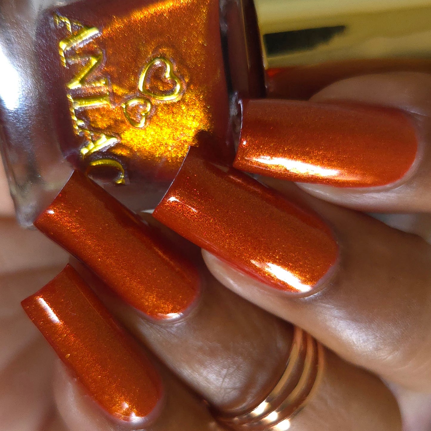 Orange Stage Blood Nail Polish