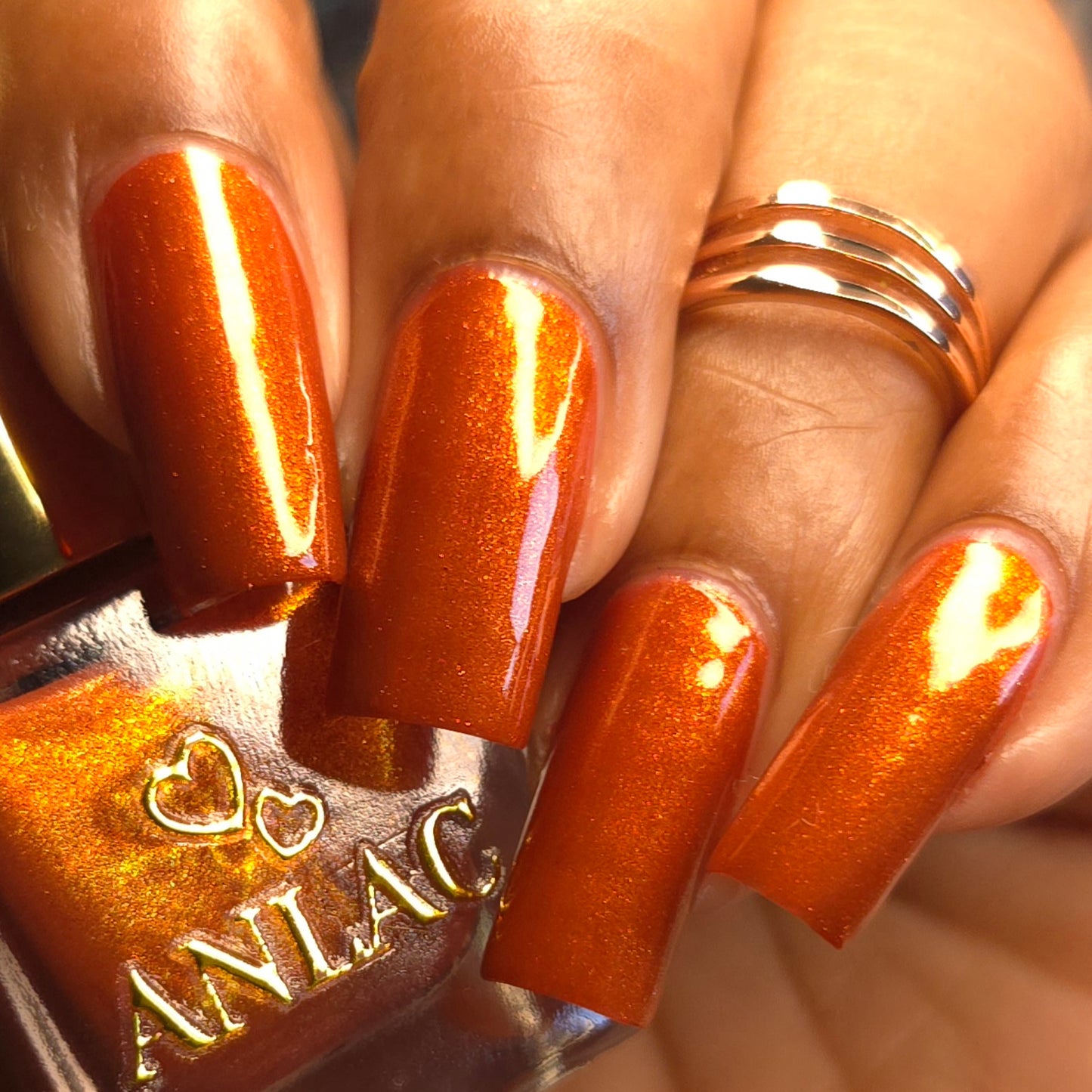 Orange Stage Blood Nail Polish