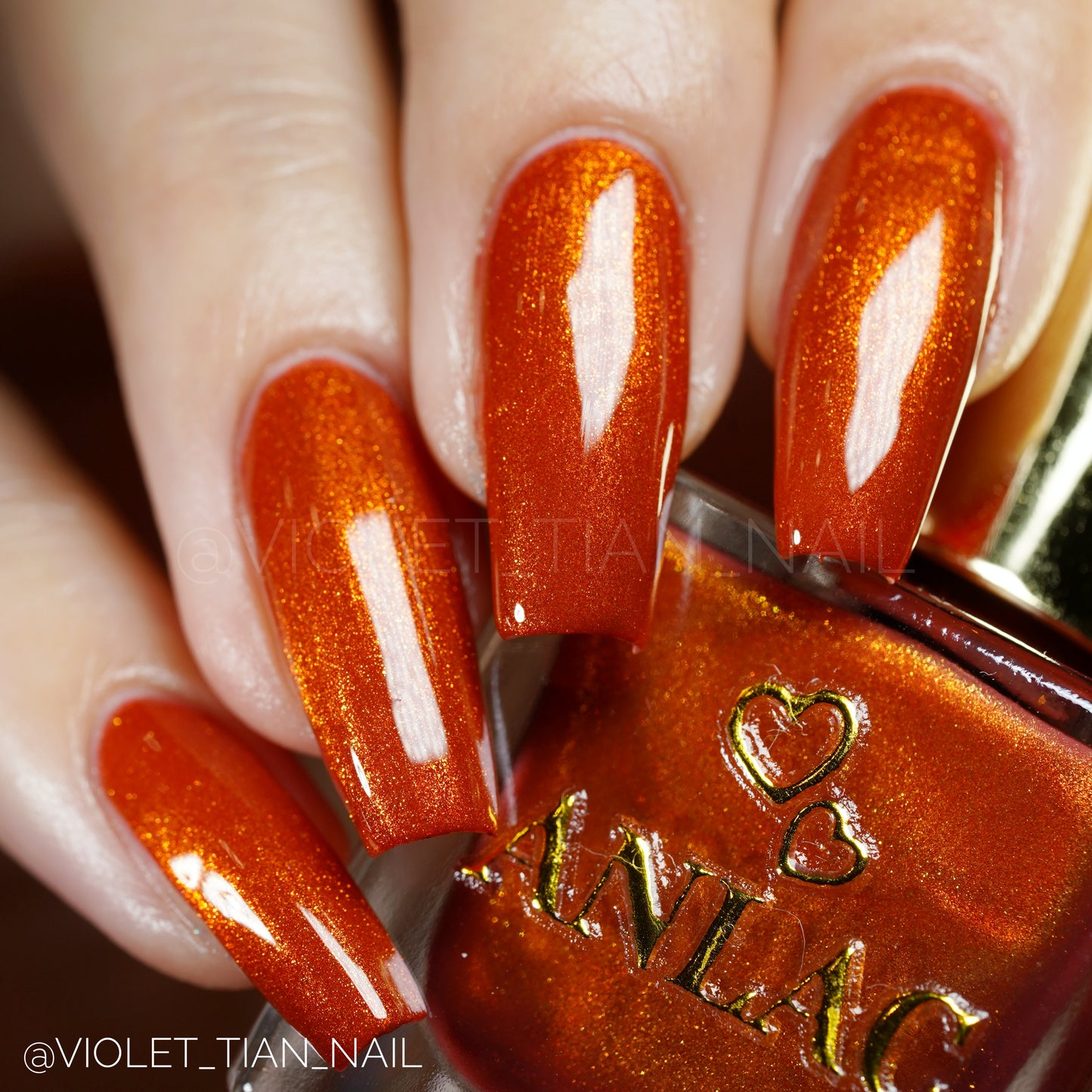 Orange Stage Blood Nail Polish