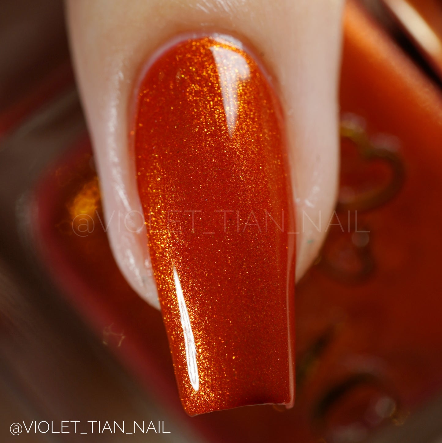Orange Stage Blood Nail Polish