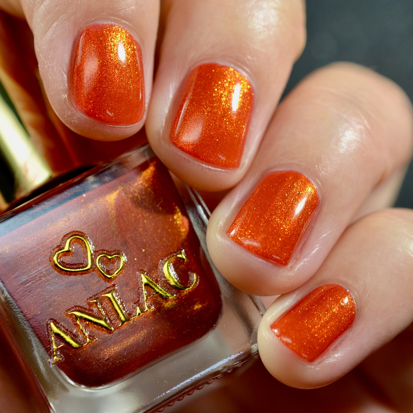 Orange Stage Blood Nail Polish