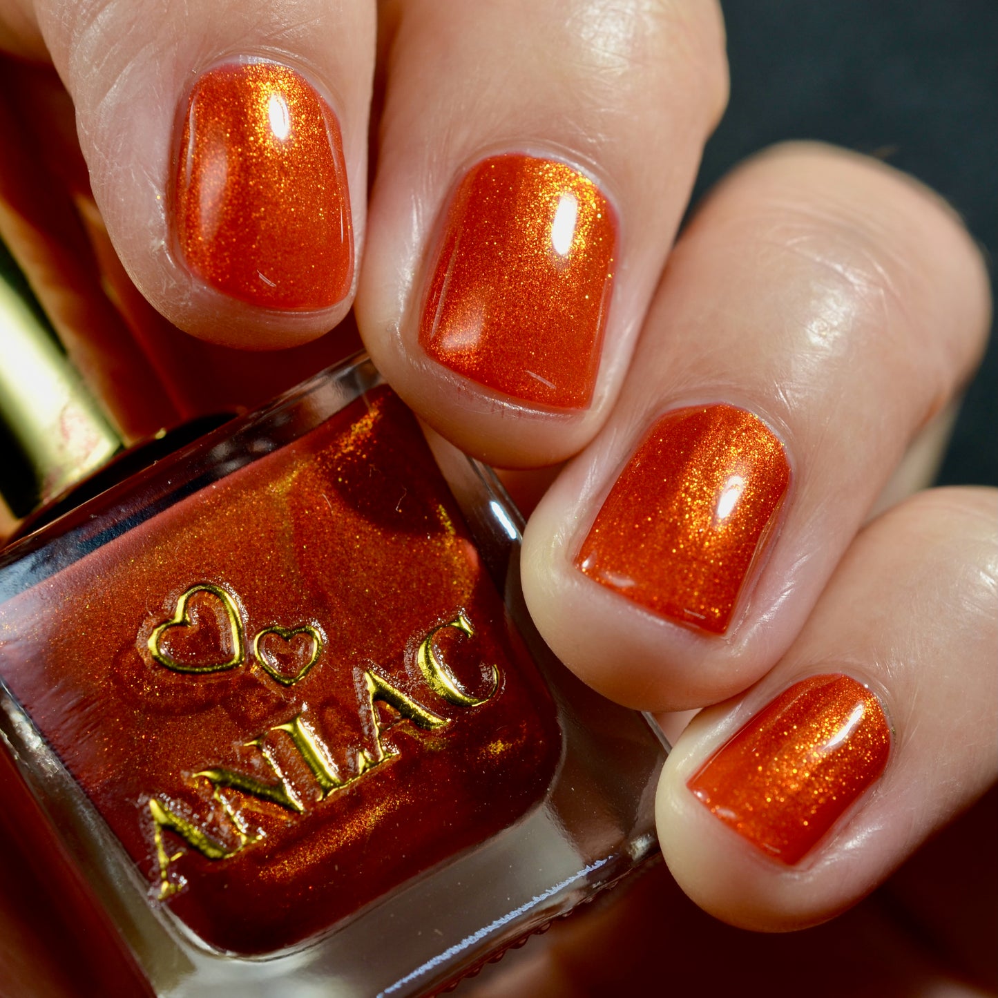 Orange Stage Blood Nail Polish