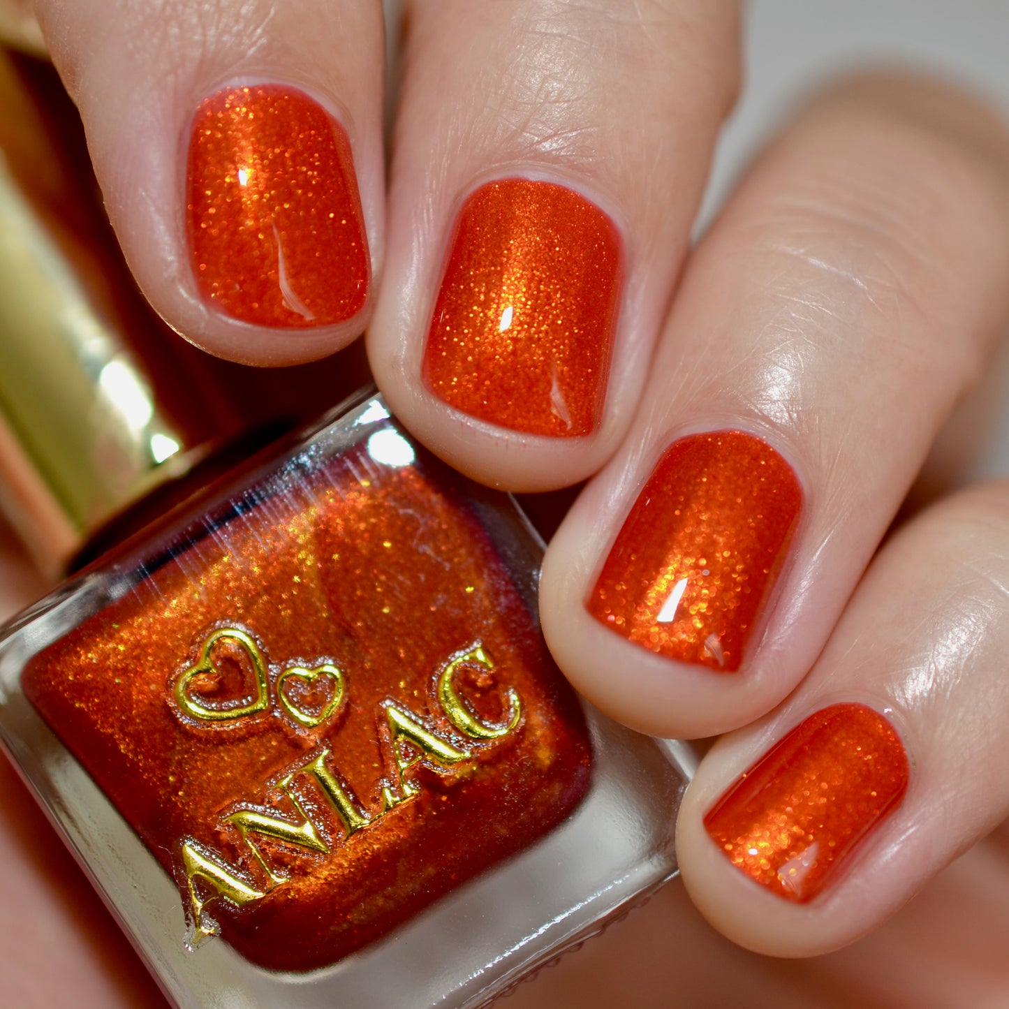 Orange Stage Blood Nail Polish