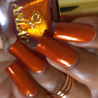 Orange Stage Blood Nail Polish