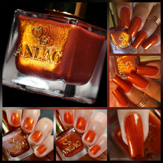 Orange Stage Blood Nail Polish