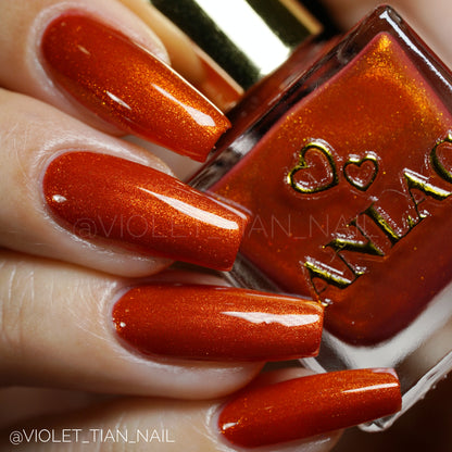 Orange Stage Blood Nail Polish