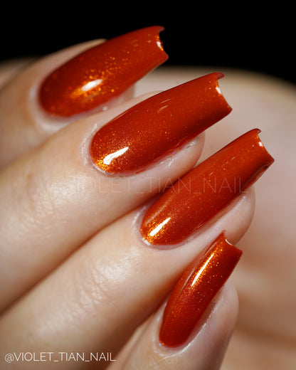 Orange Stage Blood Nail Polish